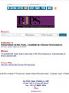 Brazilian Journal Of Pharmaceutical Sciences雜志