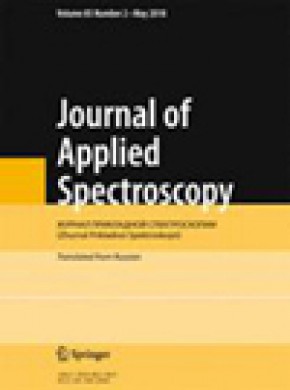 Journal Of Applied Spectroscopy雜志