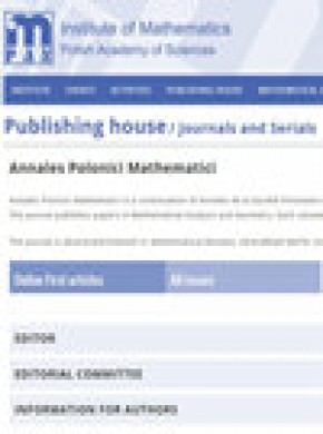 Annales Polonici Mathematici雜志