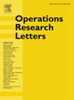 Operations Research Letters雜志