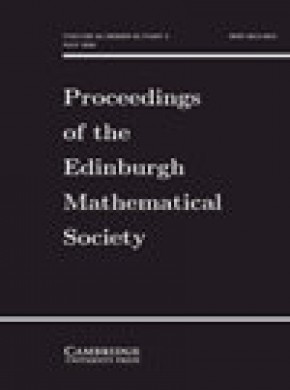 Proceedings Of The Edinburgh Mathematical Society雜志