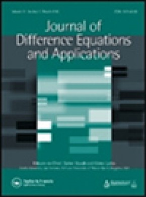 Journal Of Difference Equations And Applications雜志