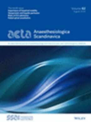 Acta Anaesthesiologica Scandinavica雜志