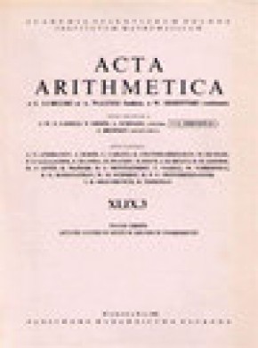 Acta Arithmetica雜志