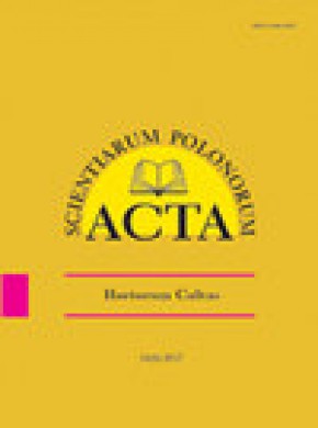 Acta Scientiarum Polonorum-hortorum Cultus雜志