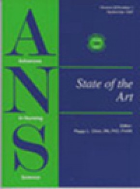 Advances In Nursing Science雜志