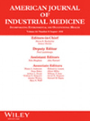 American Journal Of Industrial Medicine雜志
