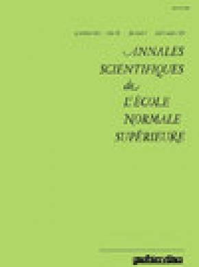 Annales Scientifiques De L Ecole Normale Superieure雜志