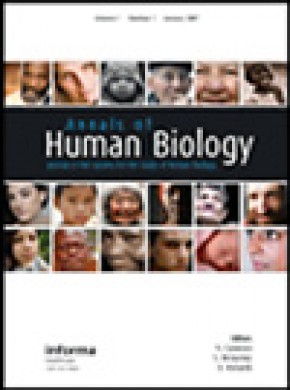 Annals Of Human Biology雜志