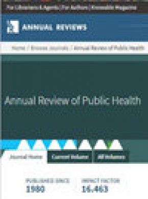 Annual Review Of Public Health雜志