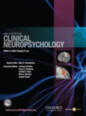 Archives Of Clinical Neuropsychology雜志