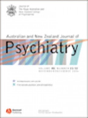 Australian And New Zealand Journal Of Psychiatry雜志