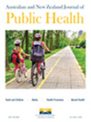 Australian And New Zealand Journal Of Public Health雜志