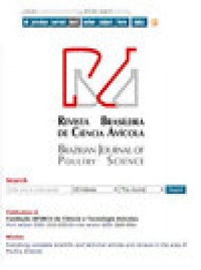 Brazilian Journal Of Poultry Science雜志