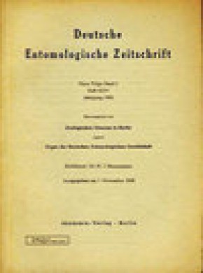 Deutsche Entomologische Zeitschrift雜志