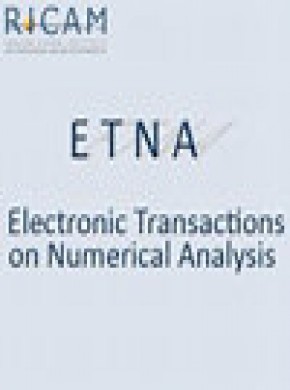 Electronic Transactions On Numerical Analysis雜志
