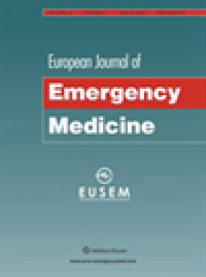 European Journal Of Emergency Medicine雜志