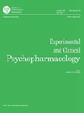Experimental And Clinical Psychopharmacology雜志