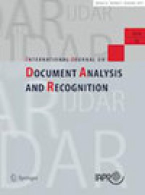International Journal On Document Analysis And Recognition雜志