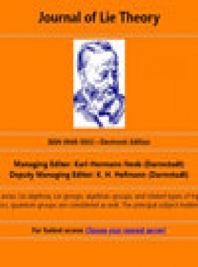 Journal Of Lie Theory雜志
