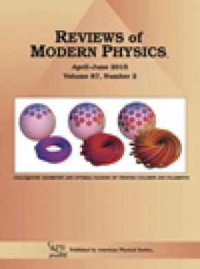 Reviews Of Modern Physics雜志
