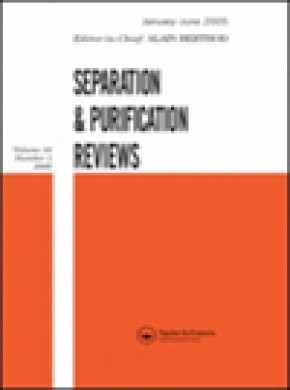 Separation And Purification Reviews雜志