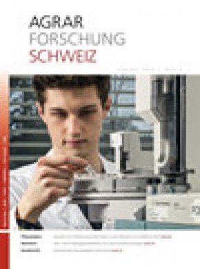 Agrarforschung Schweiz雜志