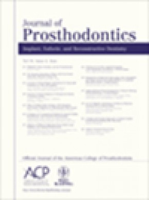 Journal Of Prosthodontics-implant Esthetic And Reconstructive Dentistry雜志