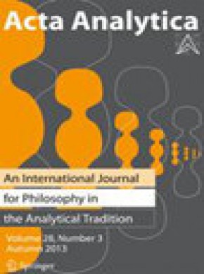 Acta Analytica-international Periodical For Philosophy In The Analytical Traditi雜志