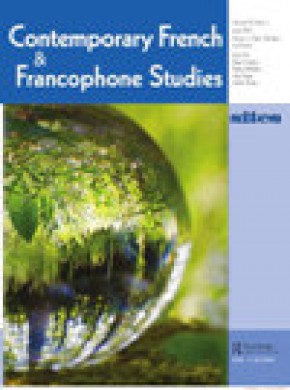 Contemporary French And Francophone Studies雜志