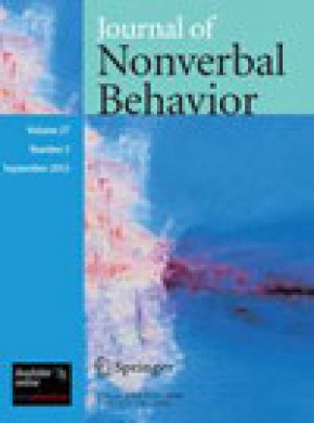 Journal Of Nonverbal Behavior雜志