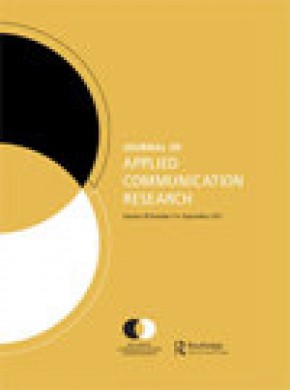 Journal Of Applied Communication Research雜志