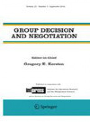 Group Decision And Negotiation雜志