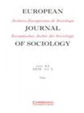 Archives Europeennes De Sociologie雜志