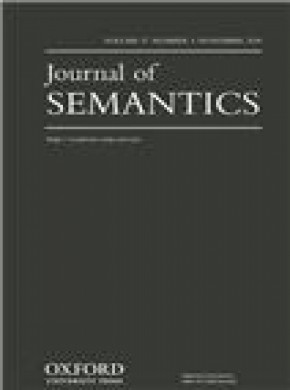 Journal Of Semantics雜志