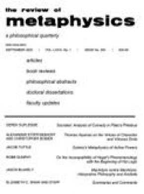 Review Of Metaphysics雜志