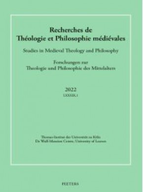 Recherches De Theologie Et Philosophie Medievales雜志