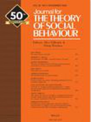 Journal For The Theory Of Social Behaviour雜志