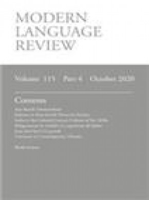 Modern Language Review雜志