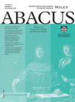 Abacus-a Journal Of Accounting Finance And Business Studies雜志