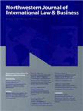 Northwestern Journal Of International Law & Business雜志