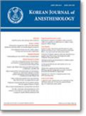Korean Journal Of Anesthesiology雜志