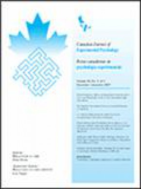 Canadian Journal Of Experimental Psychology-revue Canadienne De Psychologie Expe雜志
