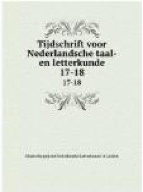 Tijdschrift Voor Nederlandse Taal-en Letterkunde雜志