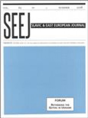 Slavic And East European Journal雜志