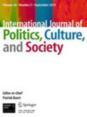 International Journal Of Politics Culture And Society雜志