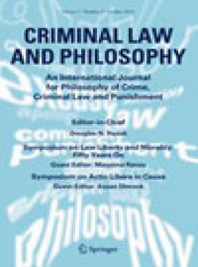 Criminal Law And Philosophy雜志