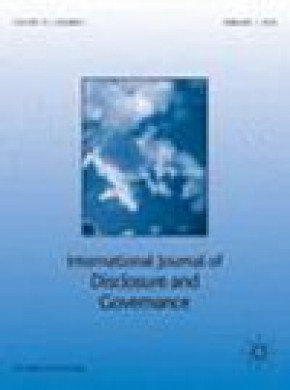 International Journal Of Disclosure And Governance雜志
