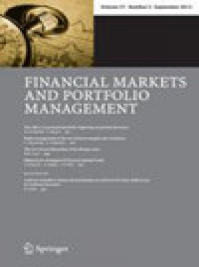 Financial Markets And Portfolio Management雜志