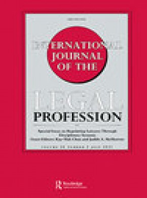 International Journal Of The Legal Profession雜志